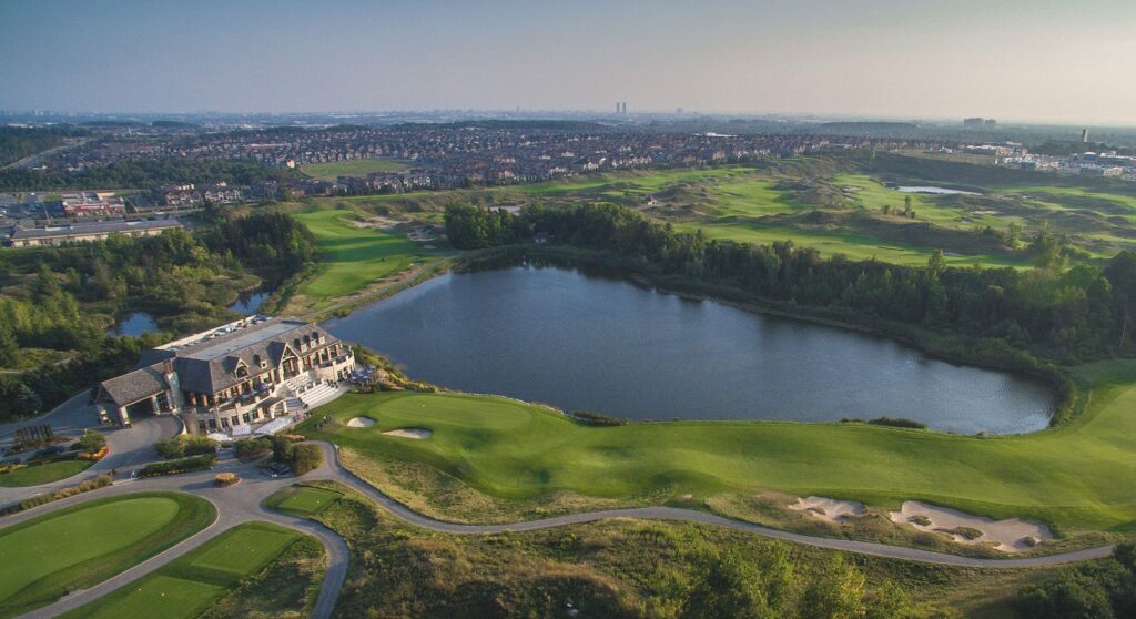 eagles next golf club aerial photography sunset