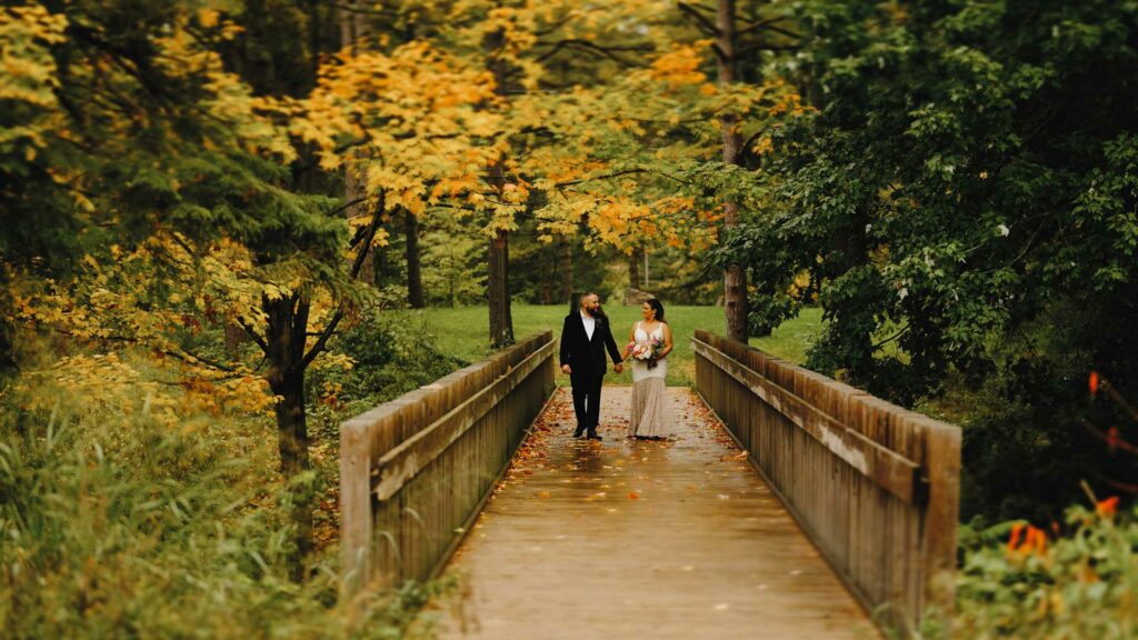 wedding held at The McMichael